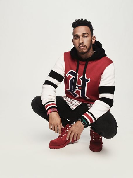 lewis hamilton dan tommy hilfiger