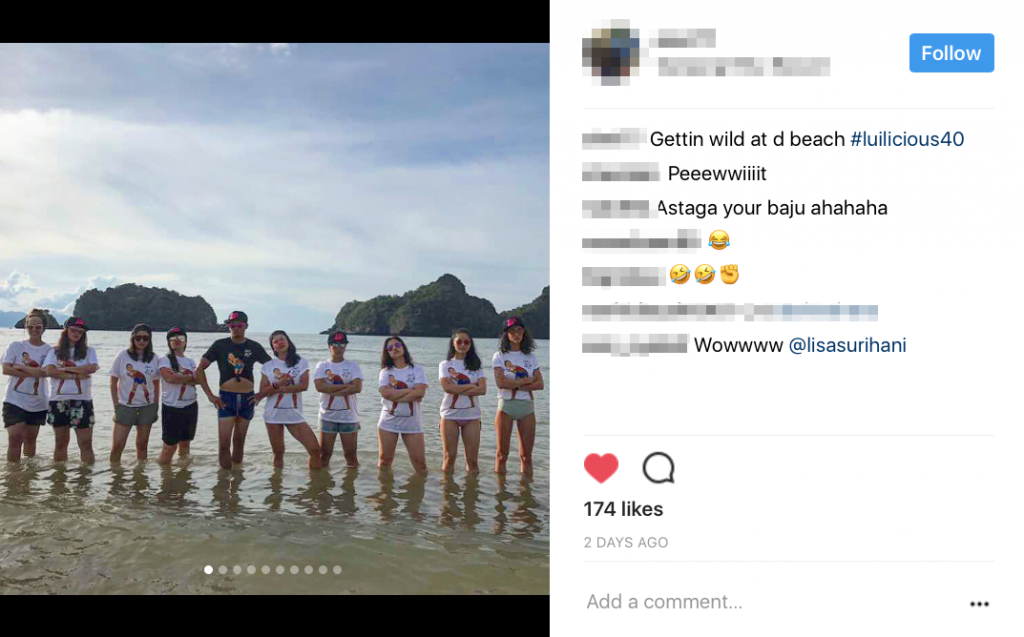 lisa surihani dikecam pakai seluar pendek di tepi pantai 3