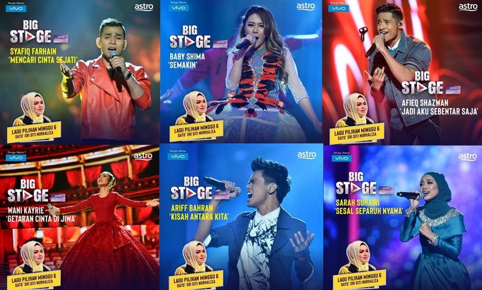 live streaming dan senarai lagu konsert bug stage minggu keenam 2