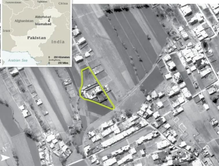 lokasi dikatakan tempat persembunyian osama bin laden