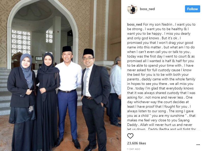 luahan sayu nedim nazri dilarang jumpa anak 1