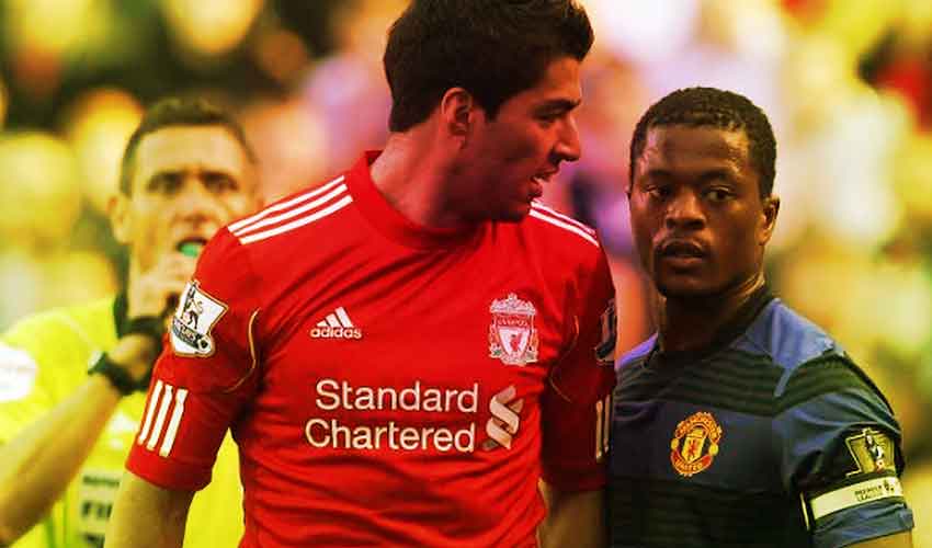 luis suarez dan patrice evra rasis