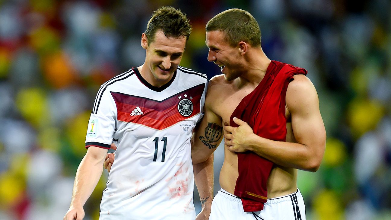 lukas podolski dan miroslav klose