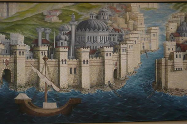 lukisan pelabuhan constantinople 71