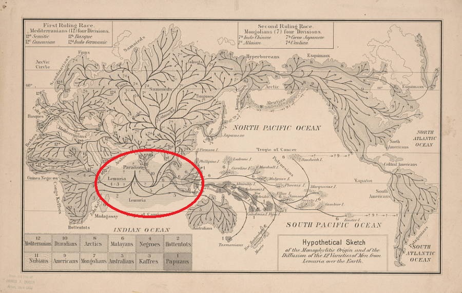 lukisan peta lemuria dipercayai oleh ernst haeckel 917