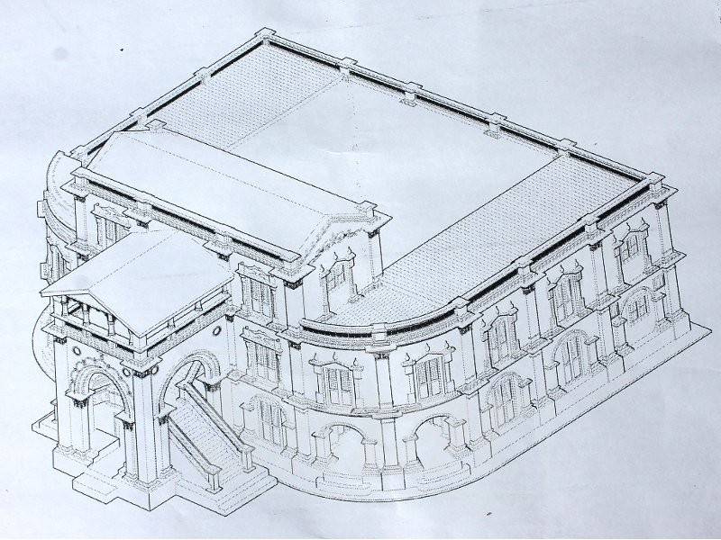 lukisan reka bentuk istana sepachendera