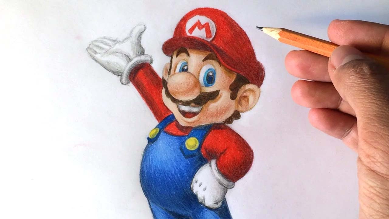 lukisan super mario