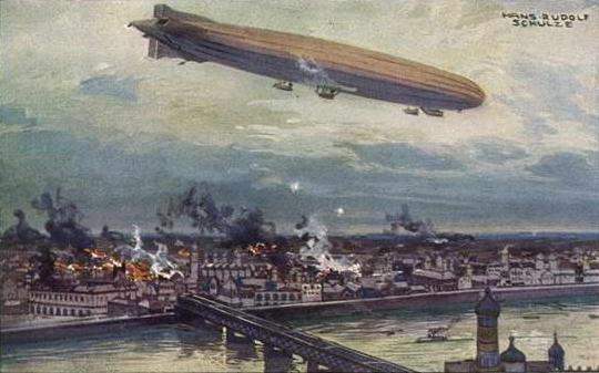 lz 1 zeppelin mengebom bandar london