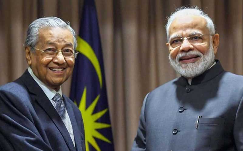 mahathir narendra modi malaysia india