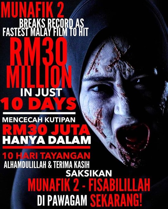 makin menggila ini kutipan munafik 2 selepas 10 hari tayangan 2