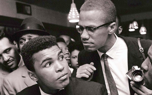 malcolm x bersama muhammad ali tinju