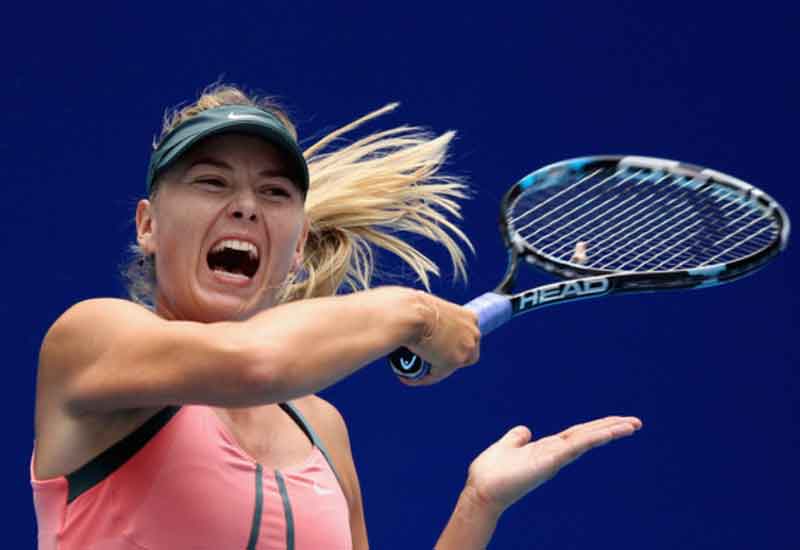 maria sharapova merengus semasa perlawanan