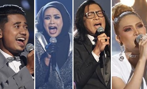 markah dan kedudukan peserta konsert ketiga gegar vaganza 4