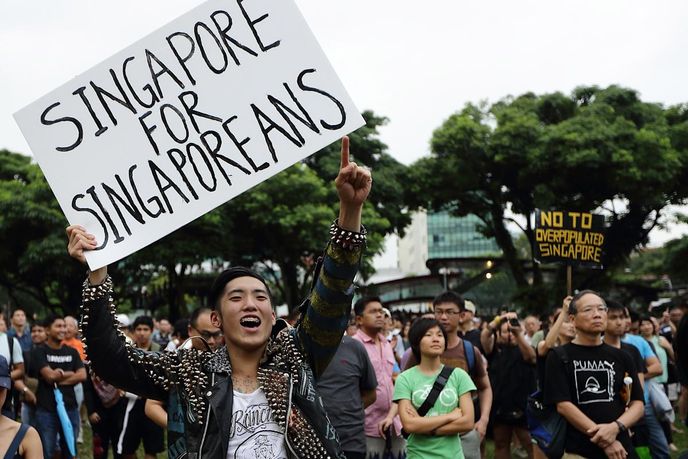 masalah populasi singapura