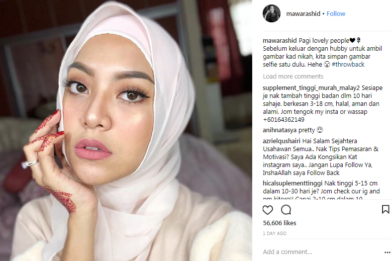 mawar rashid jelita bertudung selepas kahwin 2