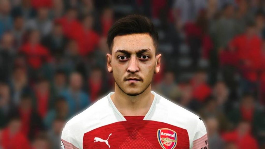 mesut ozil dipadam daripada permainan video pes2020