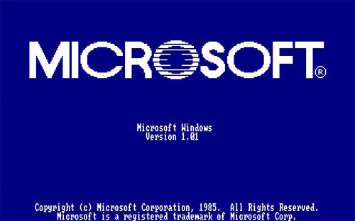 microsoft versi 1 1985