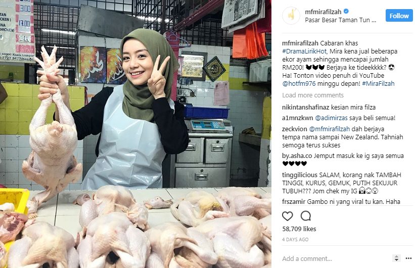 mira filzah kini berniaga ayam 2