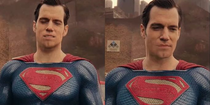 misai henry cavill aneh dalam justice league