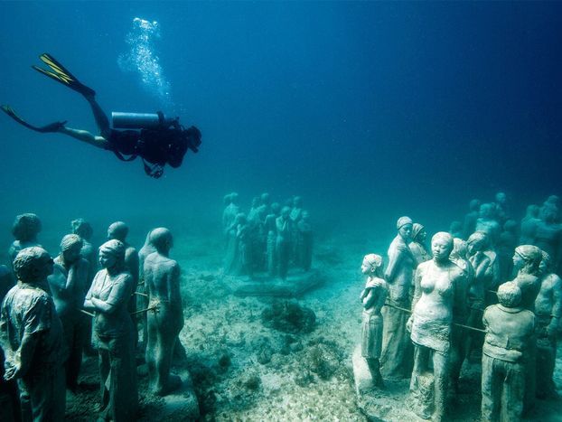 muzium dalam air cancun