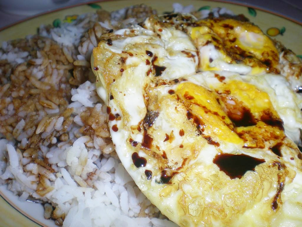 nasi kicap telur goreng