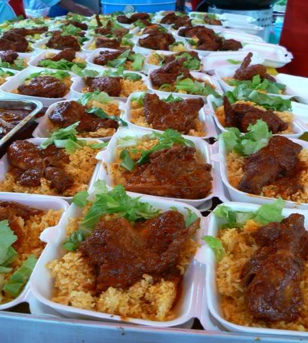 nasi tomato kombo pilihan ramai pengunjung pasar ramadhan