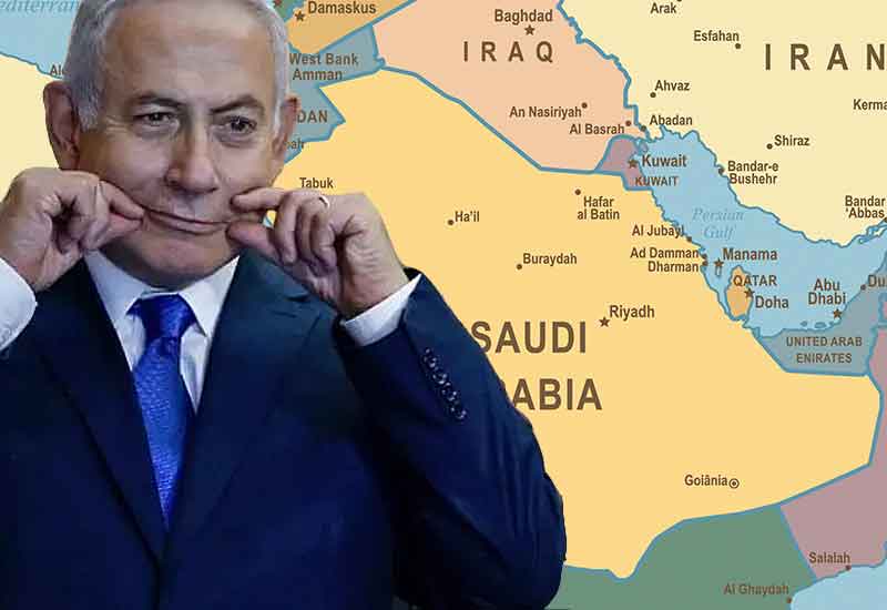 netanyahu negara teluk hubungan arab