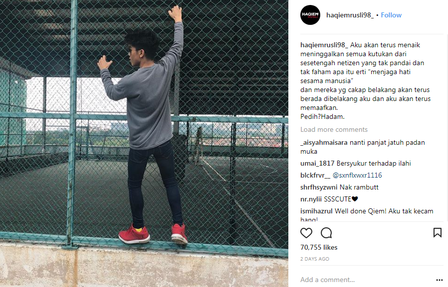 netizen tak faham apa erti menjaga hati sesama manusia haqiem rusli 2