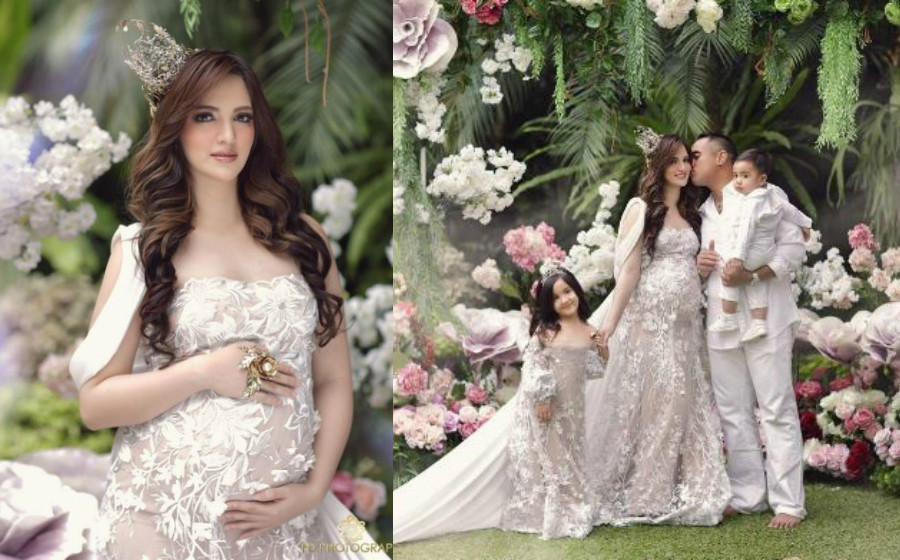 nia ramadhani jelita bak patung barbie ketika maternity shoot 7