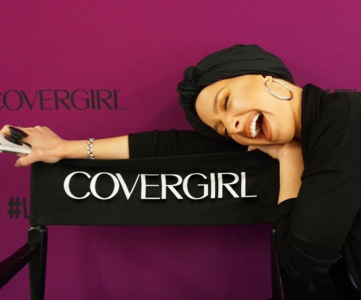 nura afia covergirl muslimah hijab kosmetik antarabangsa