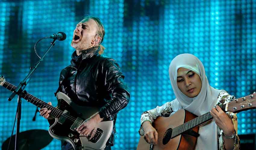 nurul izzah jamming dengan thom yorke radiohead