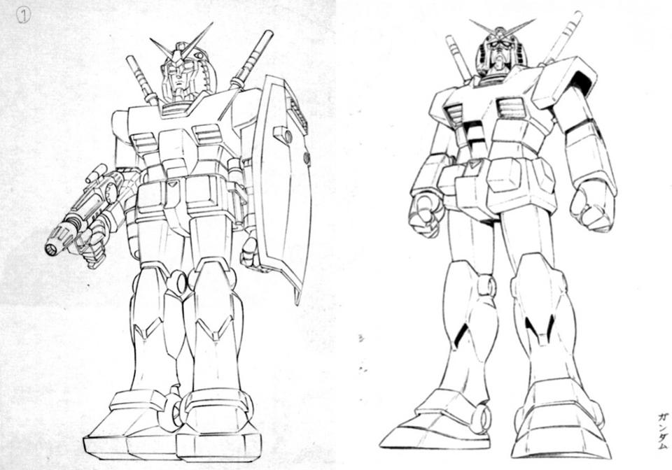 okawara rekaan awal gundam