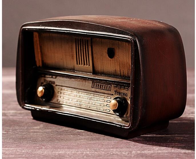 old radio vintage resin craft for home decor for bar hotel villa c24150169