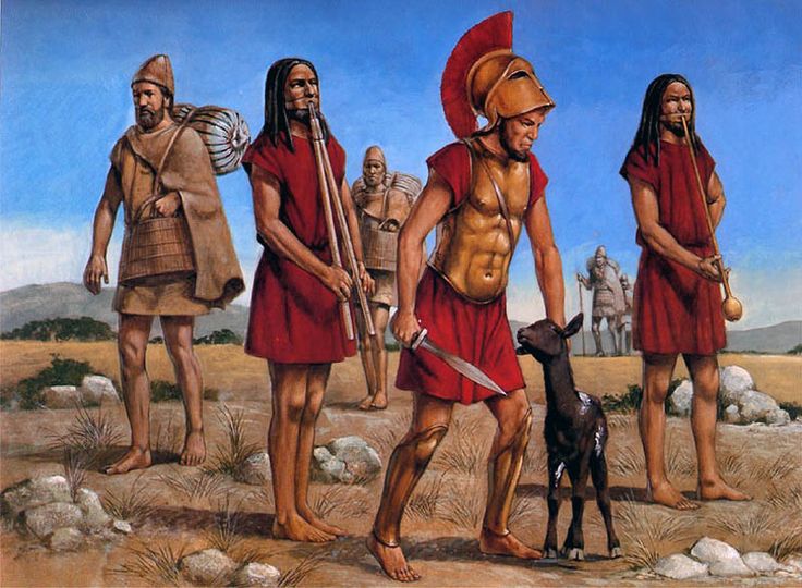 orang sparta ilustrasi