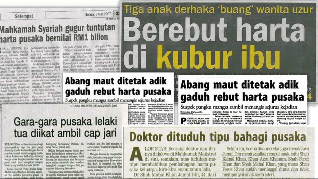 pakar wasiat keratan akhbar tent