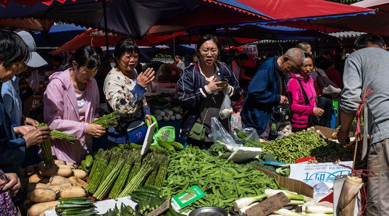 pasar sayur di china