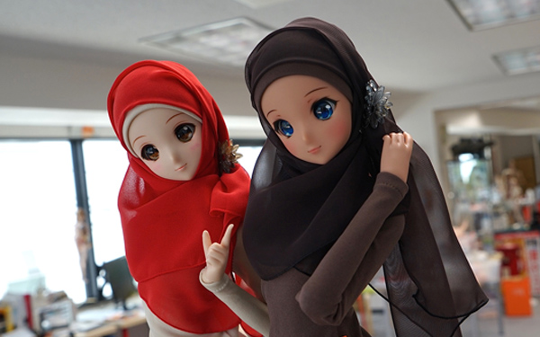 patung anime berhijab