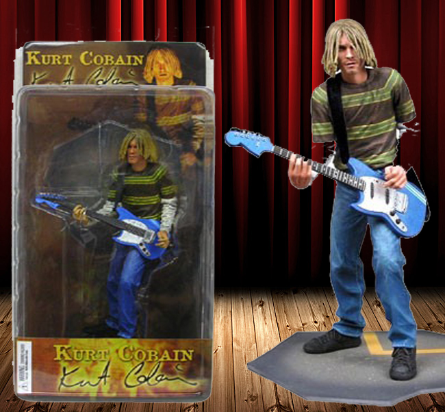 patung figura artis kurt cobain