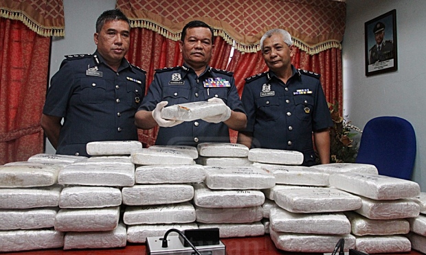 pdrm merampas sejumlah ganja