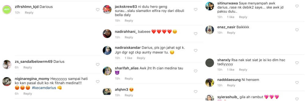 pelakon aedy ashraf dihentam di instagram 2