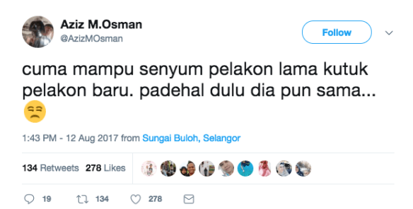 pelakon lama kritik pelakon kayu ini respon panas aziz m osman 2