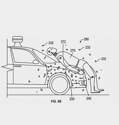 pelekat kereta bahagian hadapan paten milik google yang pelik tapi canggih