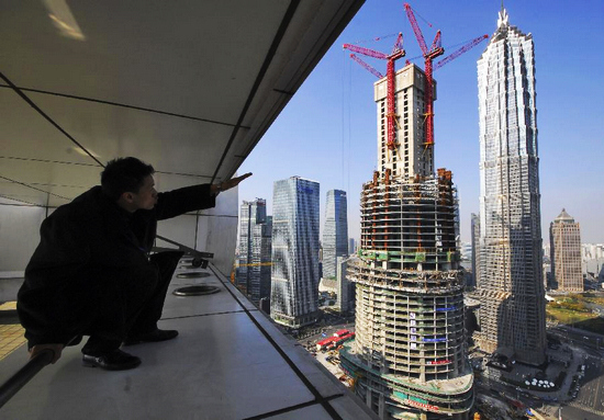 pembinaan shanghai tower