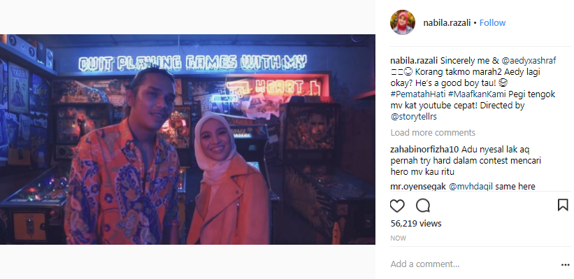 peminat kena game kisah cinta nabila razali dan aedy ashraf hanya gimik 2