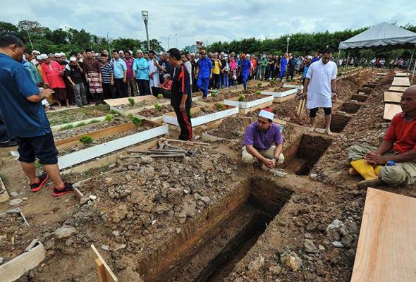 pengebumian pelajar tahfiz mangsa kebakaran