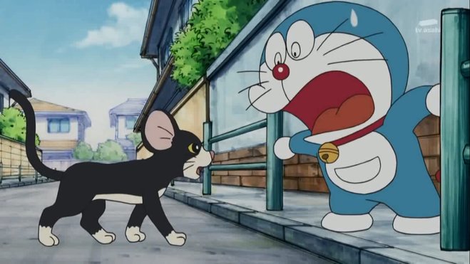 penjelasan mengapa doraemon takut tikus