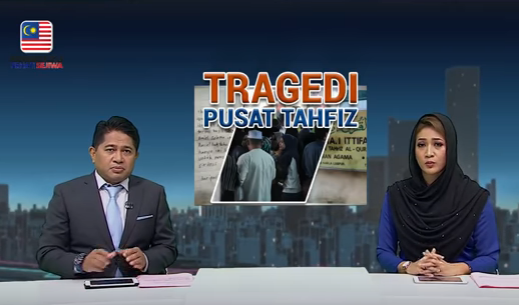 penyampai berita hilang kawalan baca tragedi tahfiz