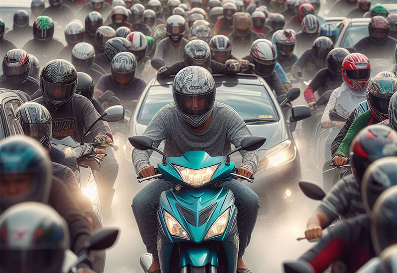 perangai penunggang motorsikal