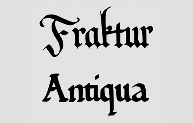 perbalahan fraktur dan antiqua 404