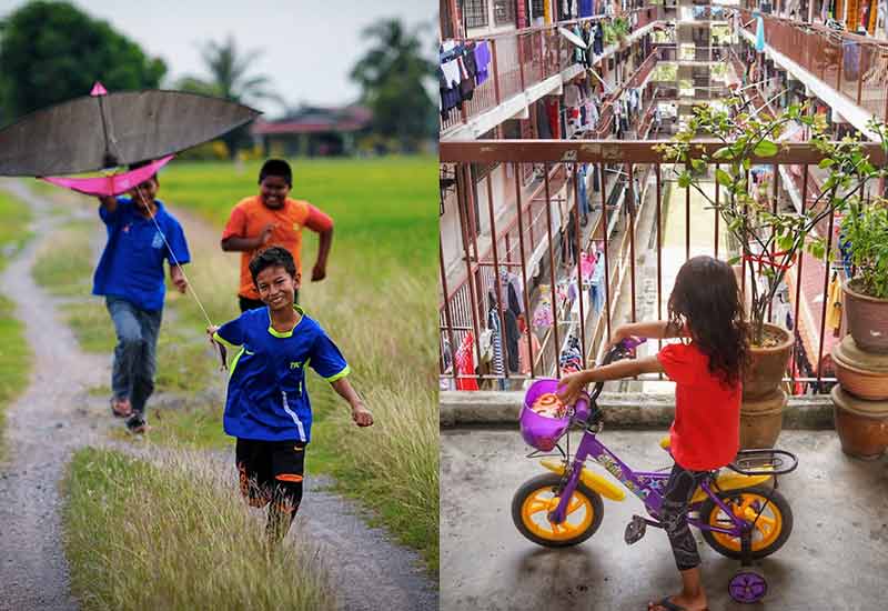 perbezaa kawasan kampung bandar kualiti hidup